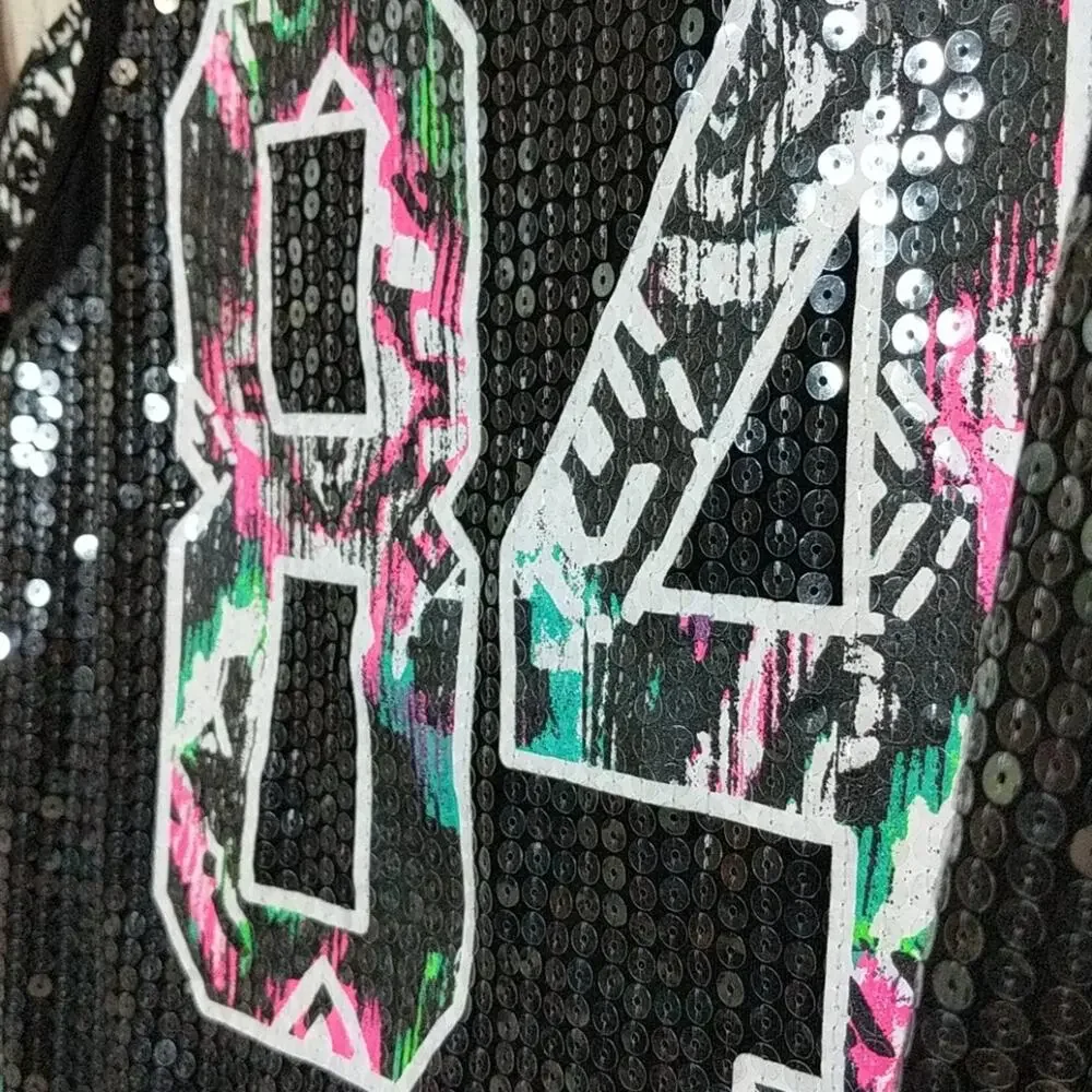JUSTICE Girls 18 Bundle Black Tank Tops Sequin Lot XXL